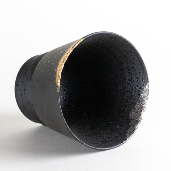 Photo7: Ceramic Rocks Glass Gaku Black (7)