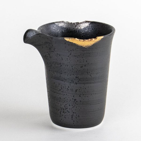 Photo1: Sake Pitcher Gaku Black (1)