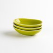 Photo5: Small Plate Oval mamezara Green (7cm/2.7in) (5)