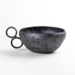 Photo5: Medium Bowl Soup cup Kuro shibori (15.3cm/6in) (5)