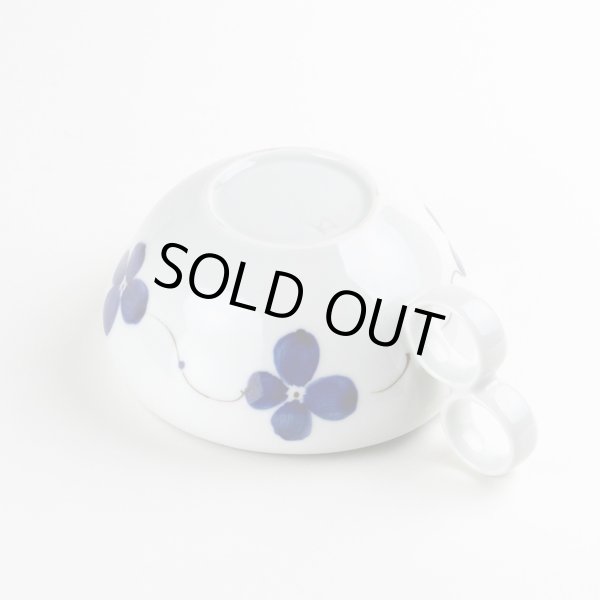 Photo5: Medium Bowl Soup cup sometsuke hanae (15.3cm/6in) (5)