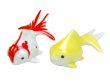 [Made in Japan] Demekin goldfish (Mottle & Yellow) Ornament doll