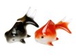 [Made in Japan] Demekin goldfish (Black & Red)Ornament doll