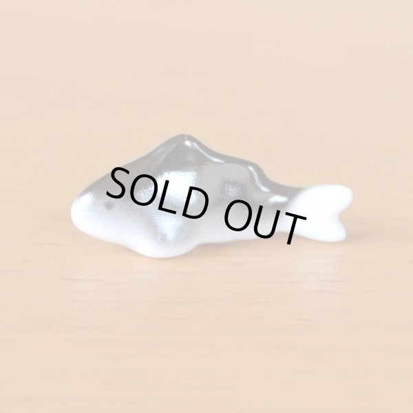 Photo2: Figurine Mini koi mini-sized carp black (2)