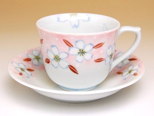 Photo2: Coffee Cup and Saucer Somenishiki Sakura (2)