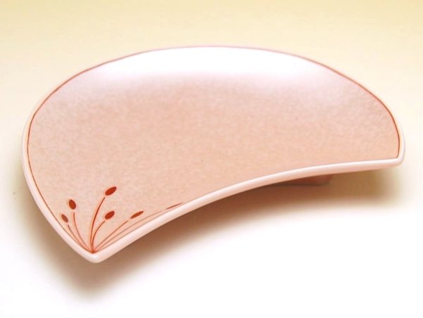 Photo4: Small Plate (five pieces of sets) Ume hanabira plum (Pink) (4)