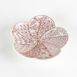 Photo1: Plum Blossom-Shaped Small Plate Nishiki Shonzui Red (9 cm/3.5 in) (1)