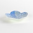 Photo3: Plum Blossom-Shaped Small Plate Nishiki Shonzui Blue (9 cm/3.5 in) (3)