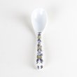 Photo4: Porcelain Dessert Spoon Nishiki-Hanakarakusa Purple (4)