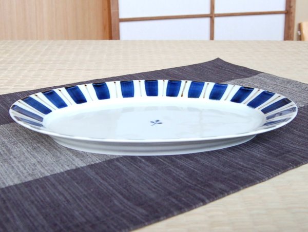 Photo2: Large Plate (27.5cm) Gosu tokusa (2)