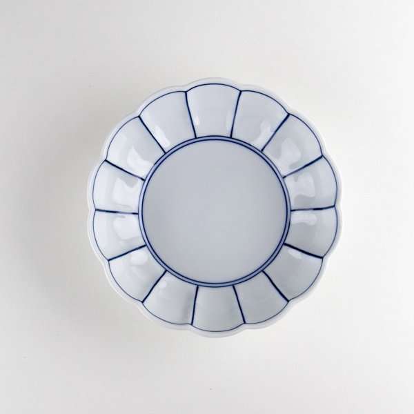 Photo3: Medium Bowl Sometsuke fuchidori sen (12.8cm/5in) (3)