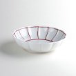 Photo1: Medium Bowl Akae fuchidori sen (12.8cm/5in) (1)