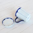 Photo4: Mug with lid Mikan wari Blue (4)