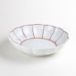 Photo6: Medium Bowl Akae fuchidori sen (18.3cm/7.2in) (6)