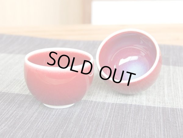 Photo4: Sake set 1 pc Tokkuri bottle and 2 pcs Cups Shinsha (4)