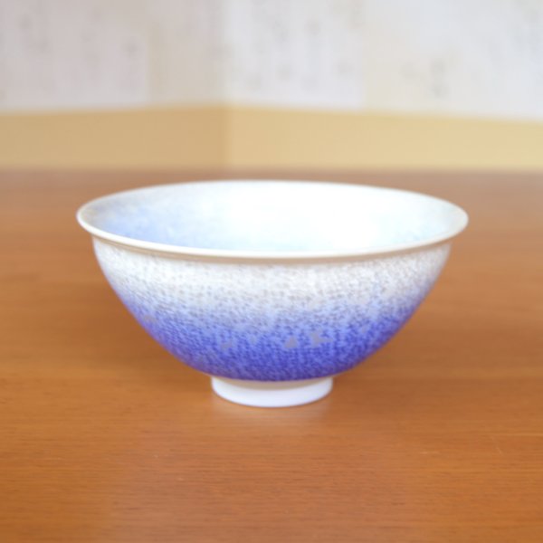 Photo2: Tea Bowl Aizome suiteki | Kusuo Baba's work in Shinemon Kiln (2)