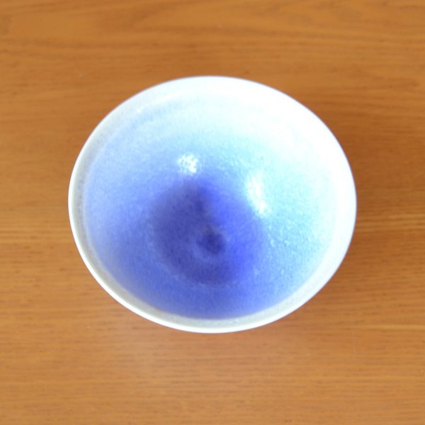 Photo3: Tea Bowl Aizome suiteki | Kusuo Baba's work in Shinemon Kiln (3)
