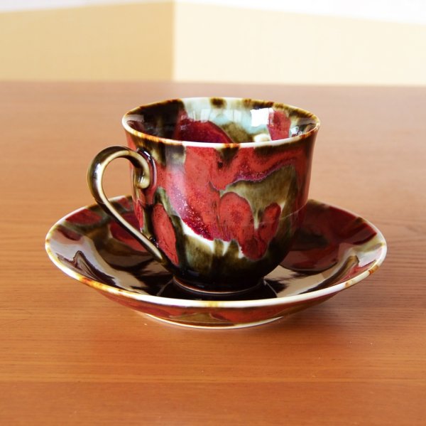 Photo3: Coffee Cup and Saucer Yume | Kusuo Baba's work in Shinemon Kiln (3)