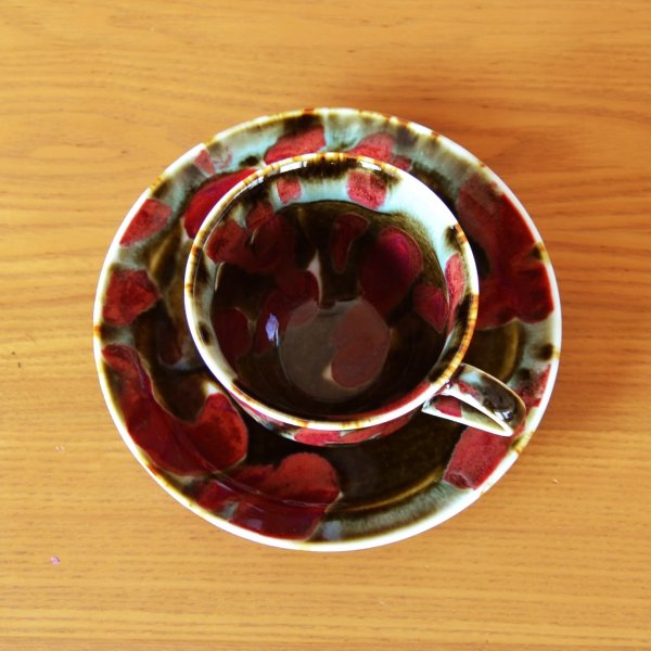 Photo4: Coffee Cup and Saucer Yume | Kusuo Baba's work in Shinemon Kiln (4)