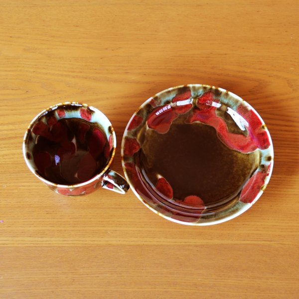 Photo5: Coffee Cup and Saucer Yume | Kusuo Baba's work in Shinemon Kiln (5)