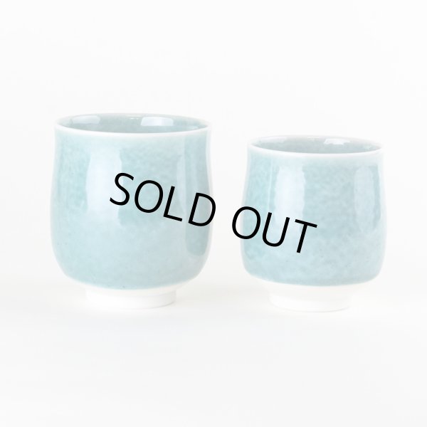 Photo2: Yunomi Tea Cup for Green Tea Naigai kinyou (pair) in wooden box (2)