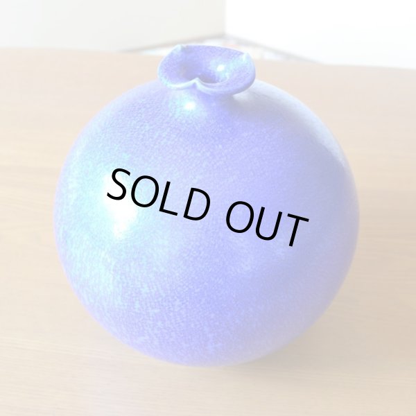 Photo3: Vase Ruri Blue | Kusuo Baba's work in Shinemon Kiln (3)