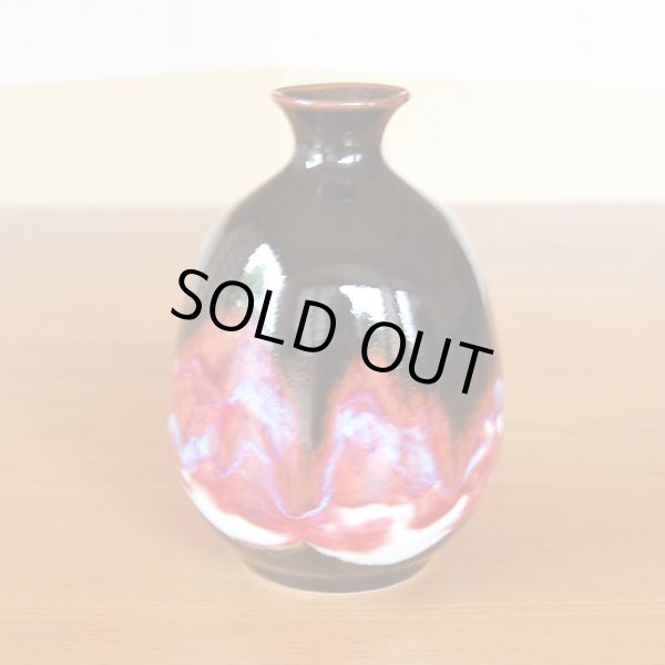 Photo4: Sake set 1 pc Tokkuri bottle and 2 pcs Cups Sankei | Kusuo Baba's work in Shinemon Kiln (4)