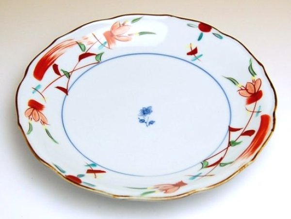 Photo2: Medium Plate (18.5cm) Hana kazari (2)