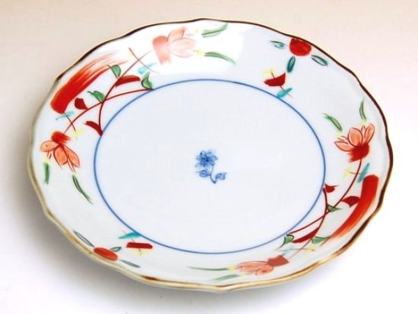 Photo2: Small Plate (15.3cm) Hana kazari (2)