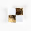 Photo4: Chopstick Rest Ichimatsu Gold & White (4)
