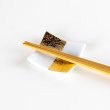 Photo5: Chopstick Rest Ichimatsu Gold & White (5)