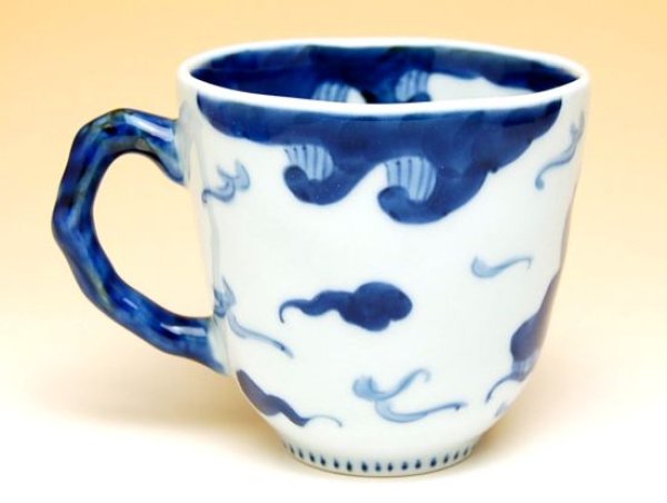 Photo3: Mug Unryu Dragon (Blue) (3)