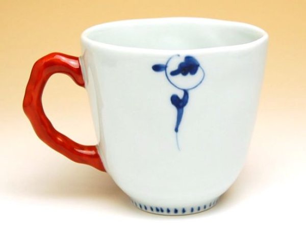 Photo3: Mug Hana obi karakusa (Red) (3)