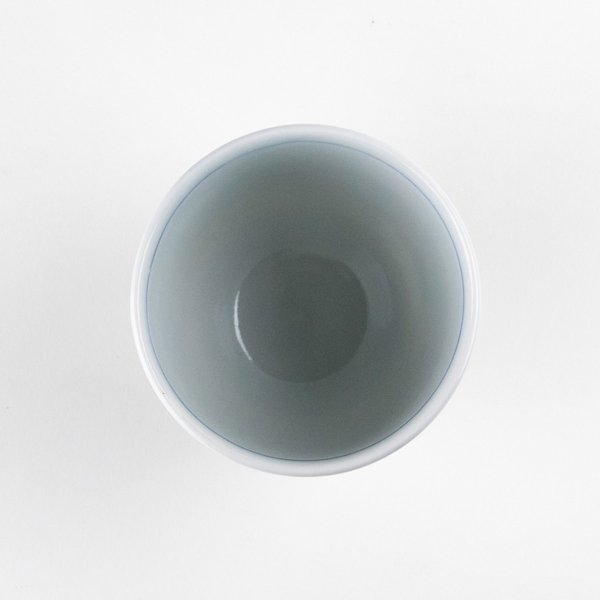 Photo3: Yunomi Tea Cup for Green Tea Sakura-so Cherry blossoms Blue (3)