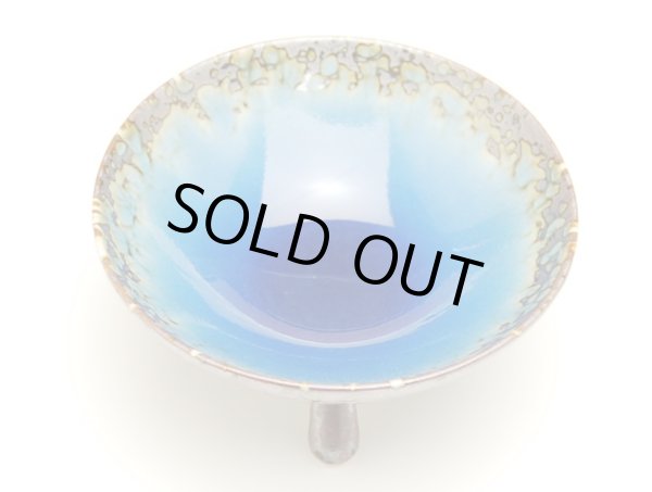 Photo2: Small Bowl (10.2cm) Nanban ruri (2)