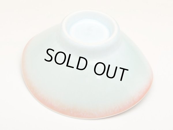 Photo4: Small Bowl (11cm) Fuchibeni green (4)