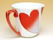 Photo2: Mug Heart (Red) (2)