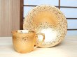 [Made in Japan] Zipangu gold Cup and saucer(wooden box)