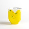 [Made in Japan] Hana no mai (Yellow) Japanese green tea cup / SAKURA type(wooden box)