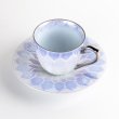 Photo3: Coffee Cup and Saucer Nijisai Diamond Cobalt (3)