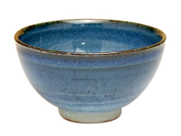 [Made in Japan] Ai blue Japanese green tea cup