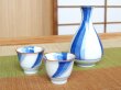 Photo2: Sake set 1 pc Tokkuri bottle and 2 pcs Cups Ryusui (2)