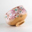 Photo6: Tea Bowl Nishiki Sakura Cherry blossoms in wooden box (6)