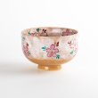 Photo3: Matcha Bowl Cherry Blossom Pattern Nishiki-Sakura with Wooden Box (3)