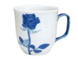 [Made in Japan] Bara rose (Blue) mug