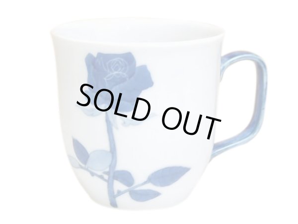 [Made in Japan] Bara rose (Blue) mug