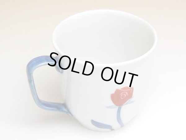 Photo2: Mug Bara Rose (Red) (2)