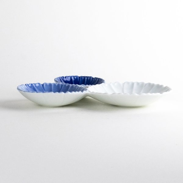 Photo3: Large Divided Plate Kikurenka (20.3 cm/8.0 in) (3)