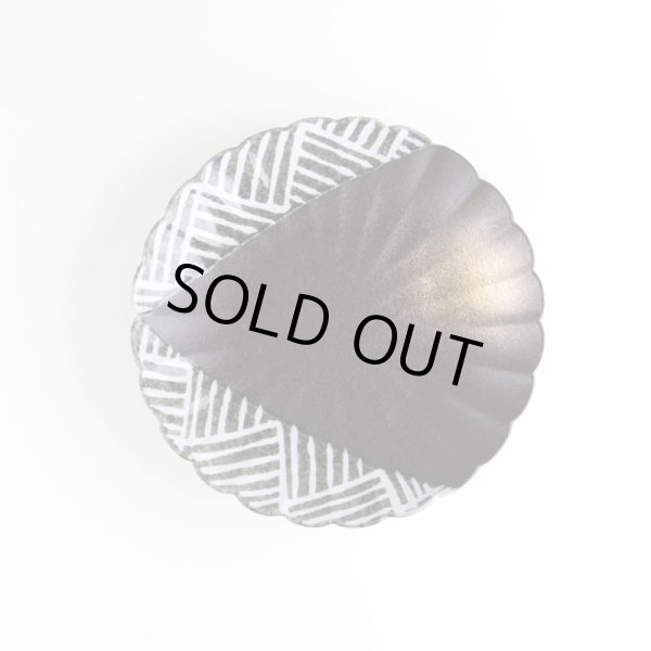 Photo2: Medium Plate Kinsai jimon (14cm/5.5in) (2)