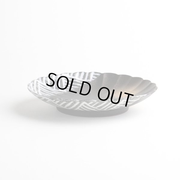 Photo4: Medium Plate Kinsai jimon (14cm/5.5in) (4)